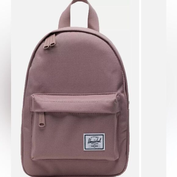 NWOT Herschel Mini Backpack Dusty pink Ash Rose 6.5L New 9" x 11" - Picture 1 of 12